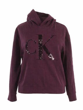 CALVIN KLEIN JEANS BURGUNDY XL HOODIE